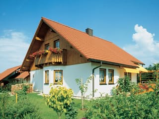 Fertighaus Rothenburg von Keitel-Haus, Satteldach-Klassiker Außenansicht 3