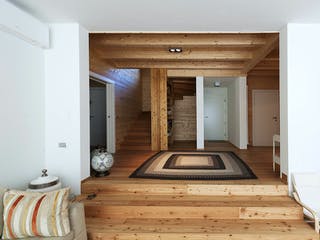 Blockhaus Emilia von Rubner Haus AT Schlüsselfertig ab 370000€, Blockhaus Innenansicht 1