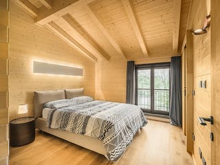 Blockhaus Lago Iseo von Rubner Haus Schlüsselfertig ab 327000€, Blockhaus Innenansicht 1