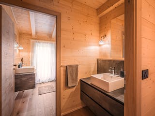 Blockhaus Lago Iseo von Rubner Haus Schlüsselfertig ab 327000€, Blockhaus Innenansicht 2