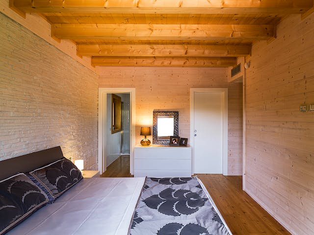 Blockhaus Puglia von Rubner Haus AT Schlüsselfertig ab 330000€, Blockhaus Innenansicht 2