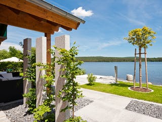 Blockhaus Trentino von Rubner Haus Schlüsselfertig ab 317000€, Blockhaus Außenansicht 3