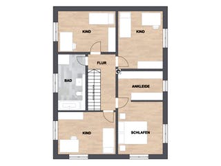 Massivhaus Haus Fuchs von SAALE-Haus Schlüsselfertig ab 289000€, Stadtvilla Grundriss 2