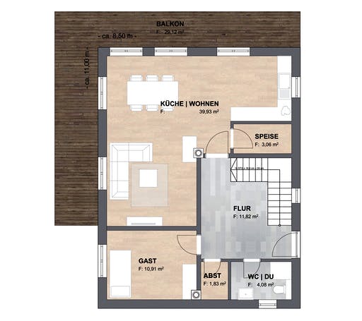 SAALE-Haus Joensen Floorplan 1