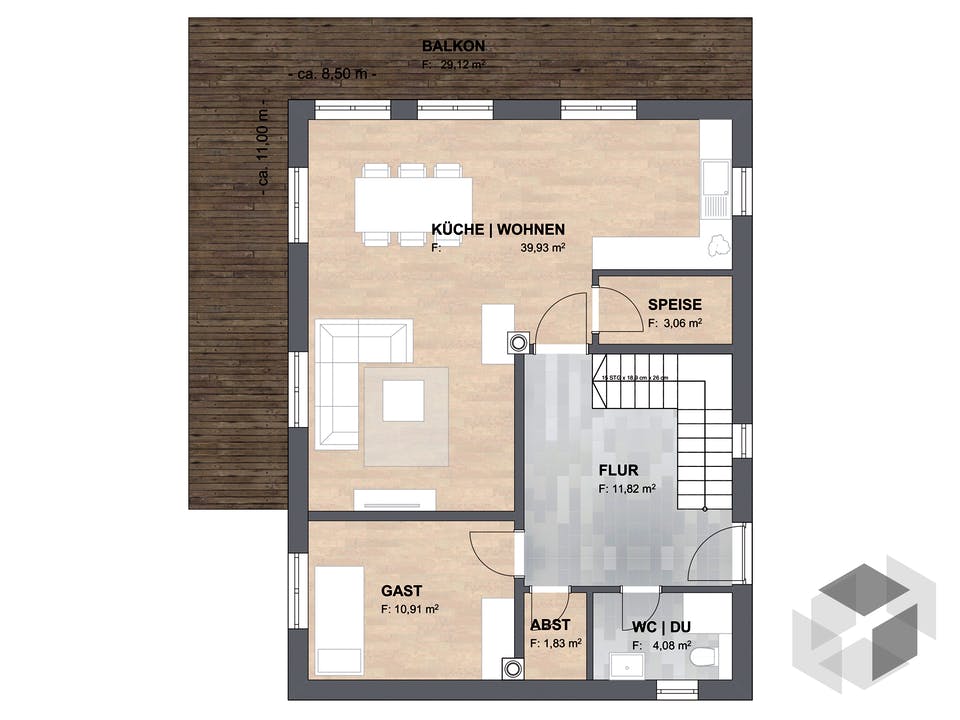 Haus Joensen von SAALE-Haus Grundriss