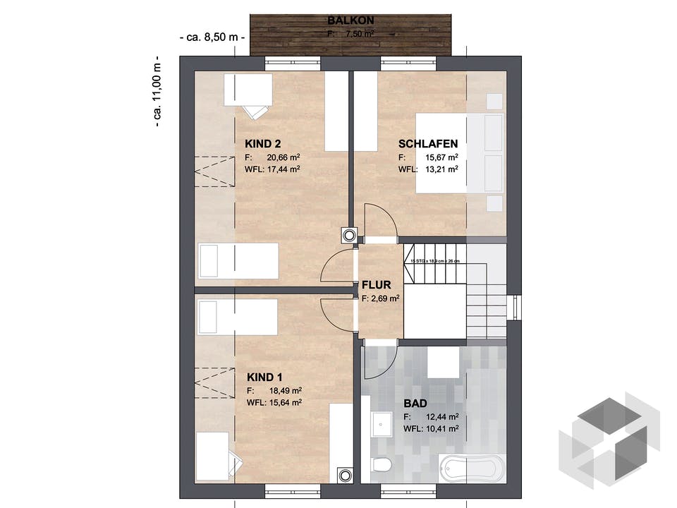Haus Joensen von SAALE-Haus Grundriss