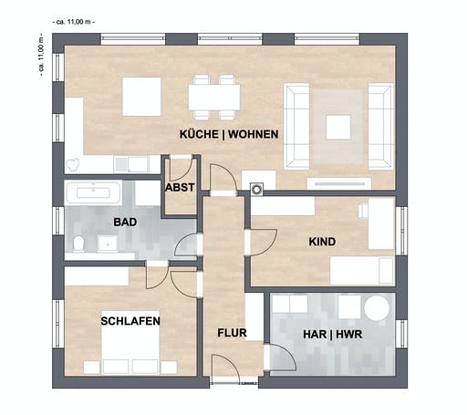 SAALE-Haus Klein Floorplan 1