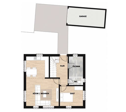 SAALE-Haus Nowak Floorplan 1
