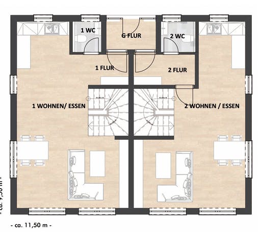 SAALE-Haus Richter & Schwarz Floorplan 1
