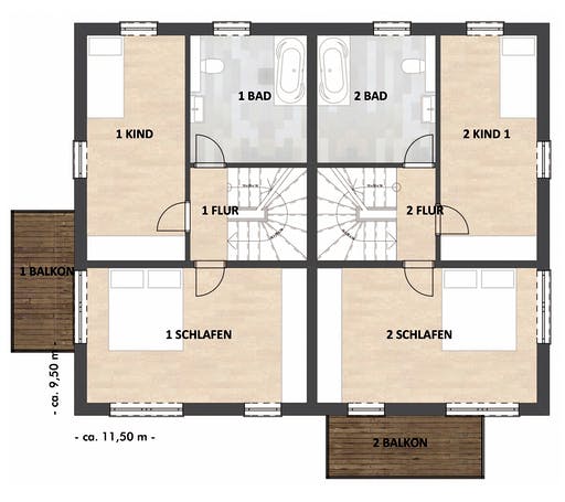 SAALE-Haus Richter & Schwarz Floorplan 2