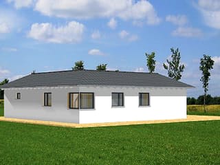 Fertighaus Sabrina von Ludwig Andrä Holzbau Schlüsselfertig ab 257990€, Bungalow Außenansicht 4
