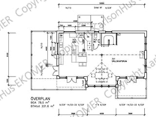 Fertighaus Saltsjö Boo (inacitve) von Generalbau GS Schwedenhaus Schlüsselfertig ab 399261€, Stadtvilla Grundriss 1