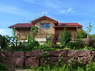 Fertighaus Sanrit von Holzhaus Rosskopf Schlüsselfertig ab 399000€, Blockhaus Außenansicht 5