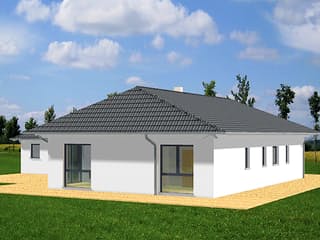 Fertighaus Sarah von Ludwig Andrä Holzbau Schlüsselfertig ab 303538€, Bungalow Außenansicht 4