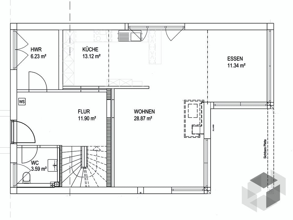 Satteldach Landhaus 139 von LUXHAUS Grundriss