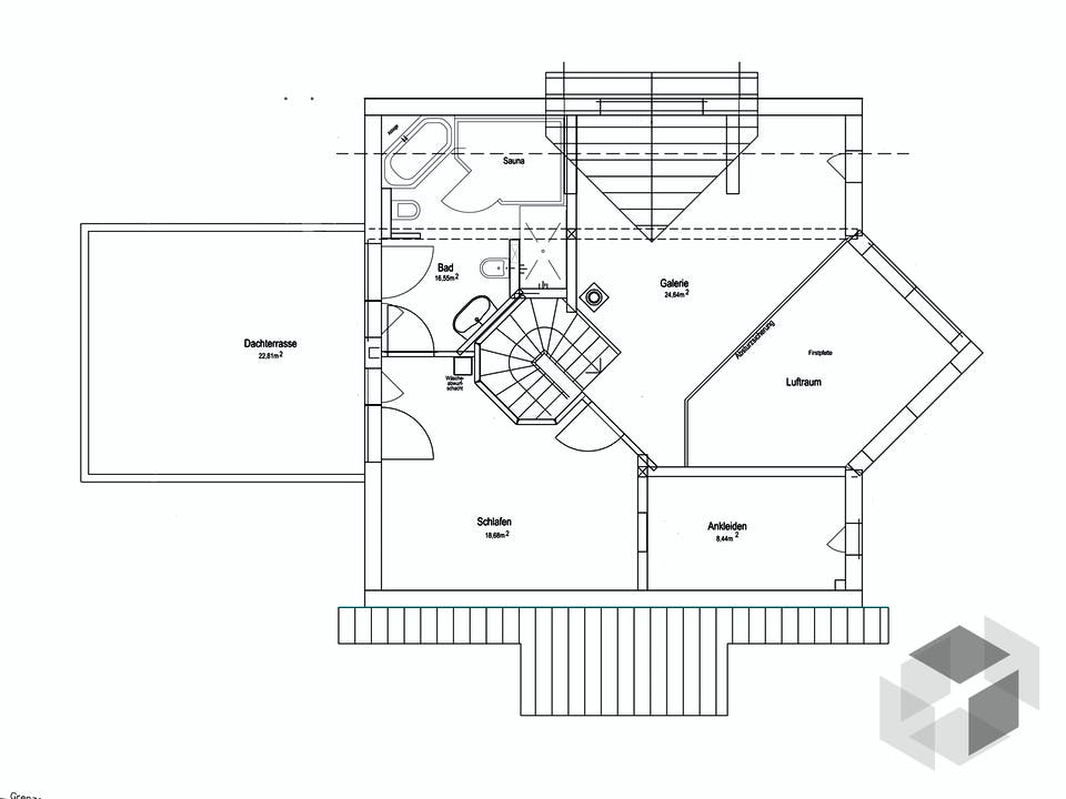 Satteldach Landhaus 144 von LUXHAUS Grundriss