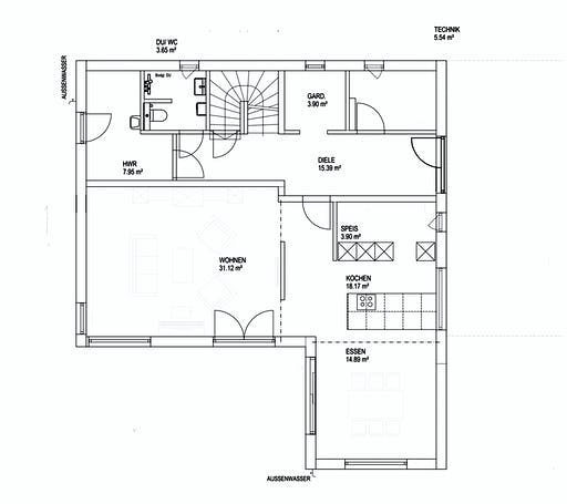 Luxhaus SD Landhaus 200 Floorplan 1