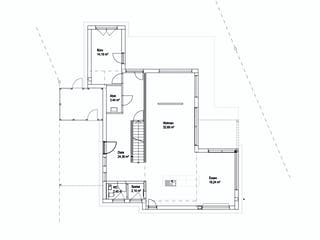 Fertighaus Satteldach Landhaus 207 von LUXHAUS, Satteldach-Klassiker Grundriss 1