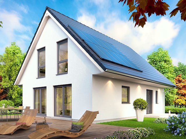 Fertighaus SH 142 - VAR. B von ScanHaus Marlow, Satteldach-Klassiker Außenansicht 1 Fertighaus SH 142 - VAR. B von ScanHaus Marlow, Satteldach-Klassiker Außenansicht 1