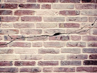 Kaputte Wand