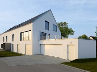 Fertighaus Schindele - Kundenhaus von Bau-Fritz Schlüsselfertig ab 1800000€, Satteldach-Klassiker Außenansicht 2