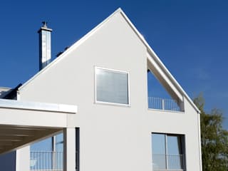 Fertighaus Schindele - Kundenhaus von Bau-Fritz Schlüsselfertig ab 1800000€, Satteldach-Klassiker Außenansicht 5