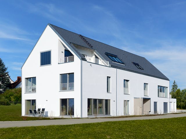 Fertighaus Schindele - Kundenhaus von Bau-Fritz Schlüsselfertig ab 1800000€, Satteldach-Klassiker Außenansicht 1
