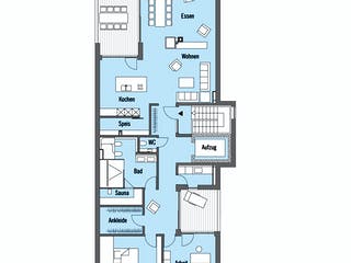 Fertighaus Schindele - Kundenhaus von Bau-Fritz Schlüsselfertig ab 1800000€, Satteldach-Klassiker Grundriss 3