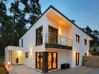 Fertighaus Schmenger von Fertighaus WEISS Schlüsselfertig ab 195000€, Satteldach-Klassiker Außenansicht 1