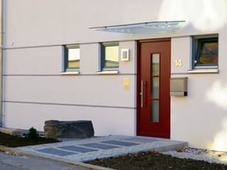 Fertighaus Schmittenberg von Holzhaus Roßkopf Schlüsselfertig ab 288000€, Stadtvilla Außenansicht 5