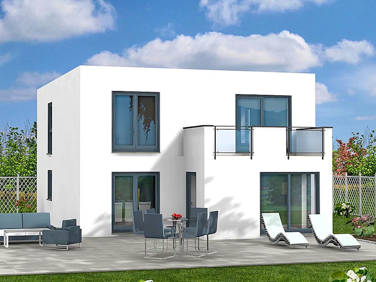 Flachdachhaus Cube-Line 57