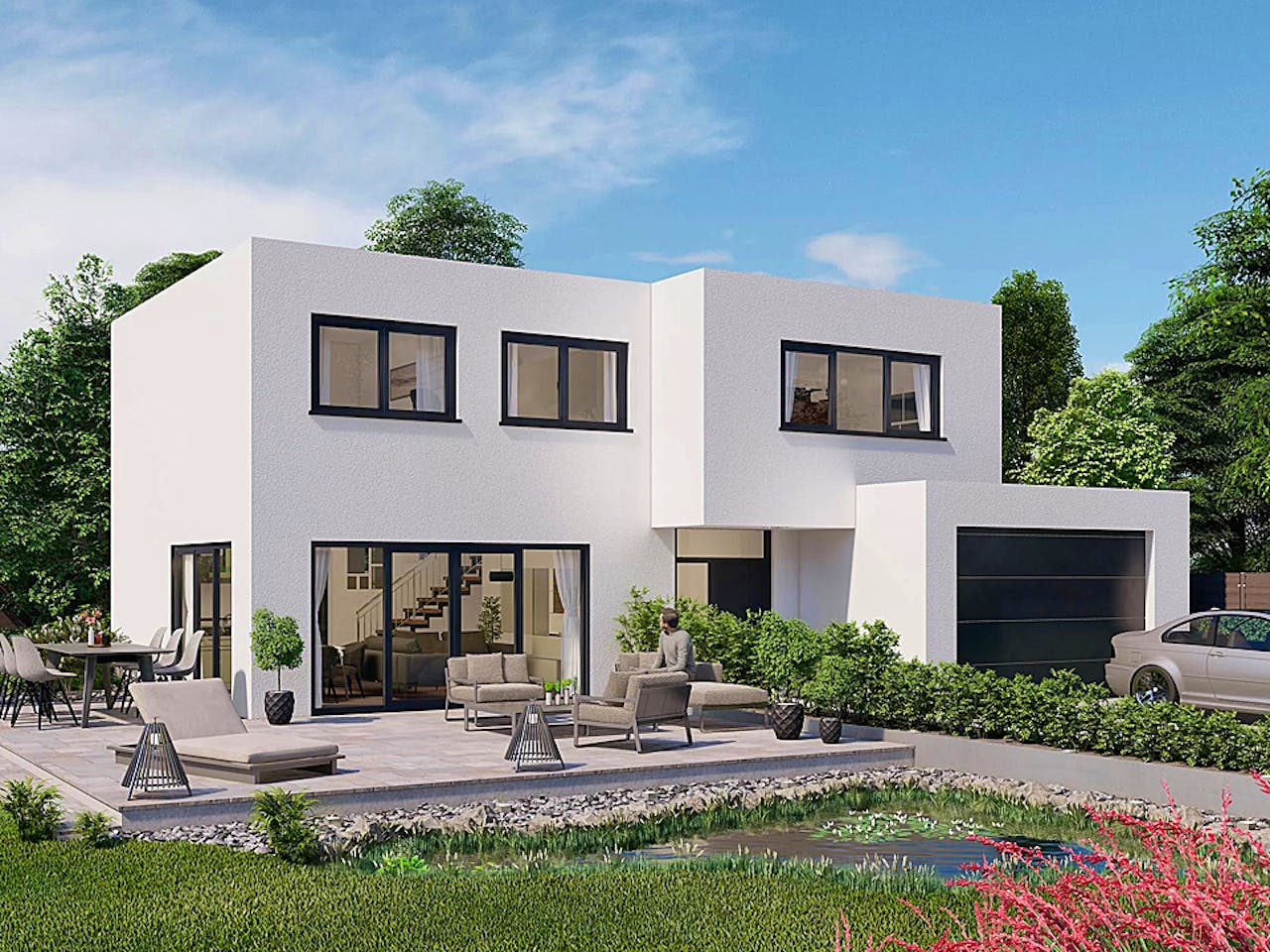 Flachdachhaus Cube-Line 75