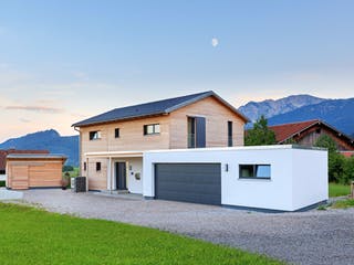 Fertighaus Schneider - Kundenhaus von Bau-Fritz Schlüsselfertig ab 475000€, Satteldach-Klassiker Außenansicht 3 Fertighaus Schneider - Kundenhaus von Bau-Fritz Schlüsselfertig ab 475000€, Satteldach-Klassiker Außenansicht 3