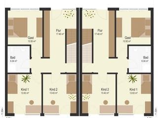 Fertighaus Schönbuch von Keitel-Haus, Cubushaus Grundriss 1