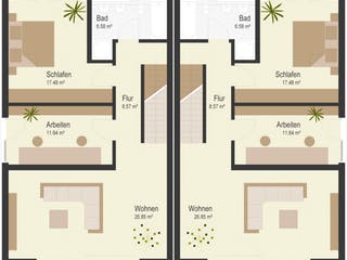 Fertighaus Schönbuch von Keitel-Haus, Cubushaus Grundriss 2