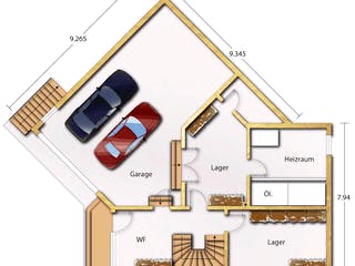 Fertighaus Schubert von Holzhaus Roßkopf Schlüsselfertig ab 284500€, Satteldach-Klassiker Grundriss 3