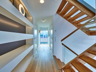 Fertighaus Haus Schulz von Fertighaus WEISS Schlüsselfertig ab 663680€, Pultdachhaus Innenansicht 5