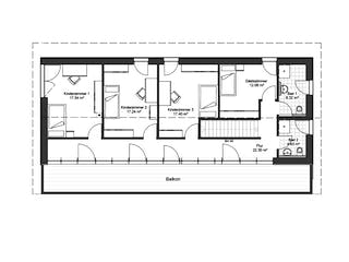 Fertighaus Haus 10 von Detmolder Fachwerkhaus Schlüsselfertig ab 440000€, Satteldach-Klassiker Grundriss 2