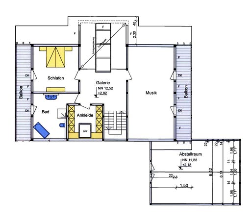Fertighaus Holzskelettbau mit Garagenanbau von SCHULZE Holzbau Schlüsselfertig ab 672000€, Fachwerk Grundriss 2