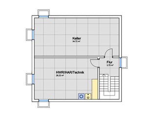 Fertighaus Holzskelettbau mit freistehendem Carport von Detmolder Fachwerkhaus Schlüsselfertig ab 390000€, Grundriss 3