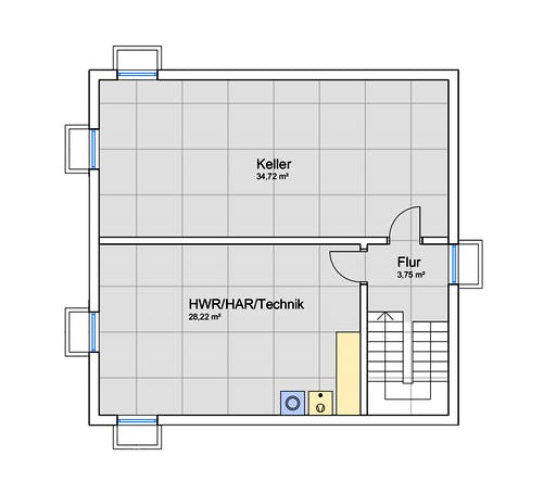 Fertighaus Holzskelettbau mit freistehendem Carport von SCHULZE Holzbau Schlüsselfertig ab 390000€, Fachwerk Grundriss 3