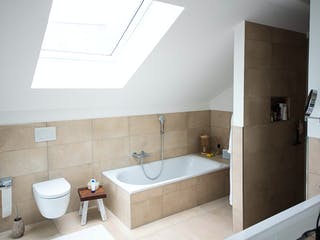 Fertighaus Holzskelettbau mit freistehendem Carport von Detmolder Fachwerkhaus Schlüsselfertig ab 390000€, Innenansicht 4