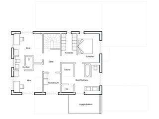 Fertighaus Schwabach von Regnauer Hausbau Schlüsselfertig ab 496050€, Cubushaus Grundriss 2
