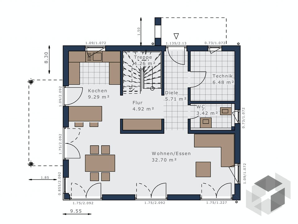 Sensation-E-132 E1 von Schwabenhaus Grundriss