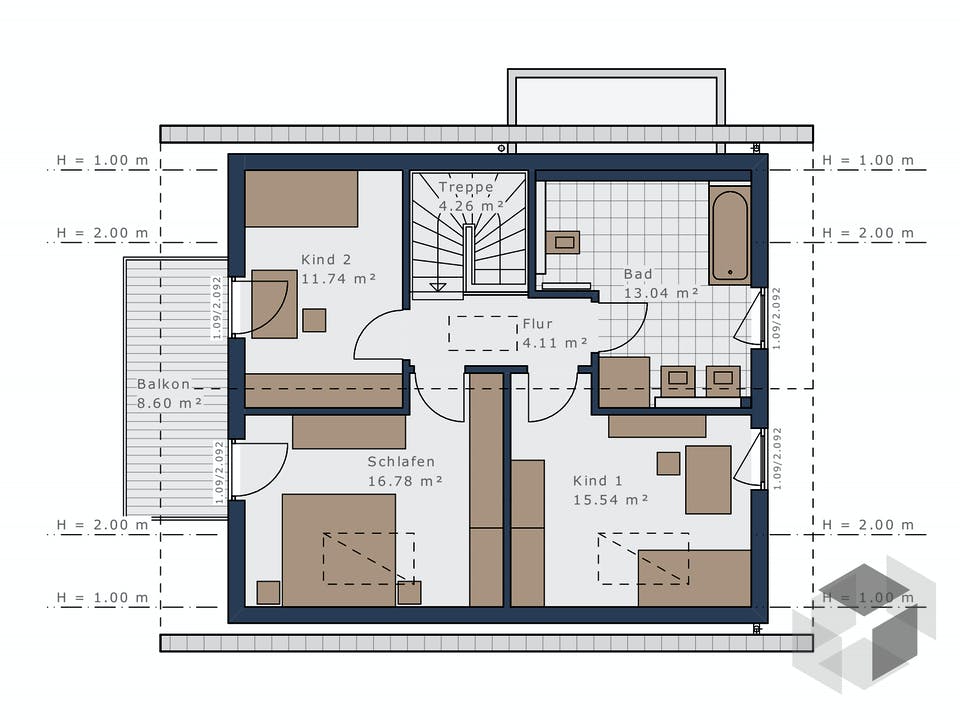 Sensation-E-132 E1 von Schwabenhaus Grundriss