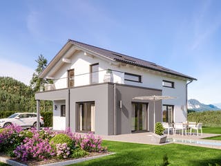 Fertighaus Sensation-E-132 E6 von SCHWABENHAUS Schlüsselfertig ab 379823€, Satteldach-Klassiker Außenansicht 1
