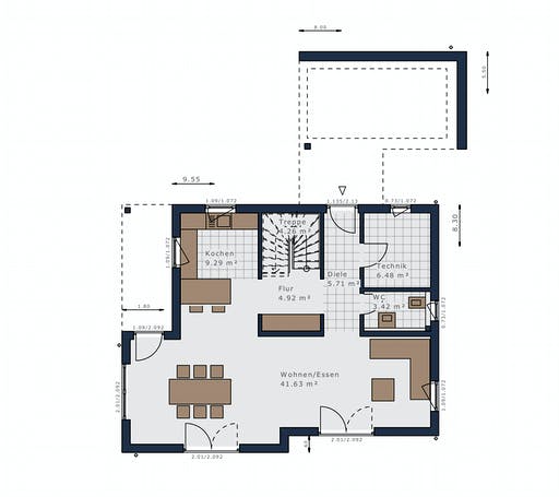 Schwabenhaus Sensations-E132 E6 Floorplan 1