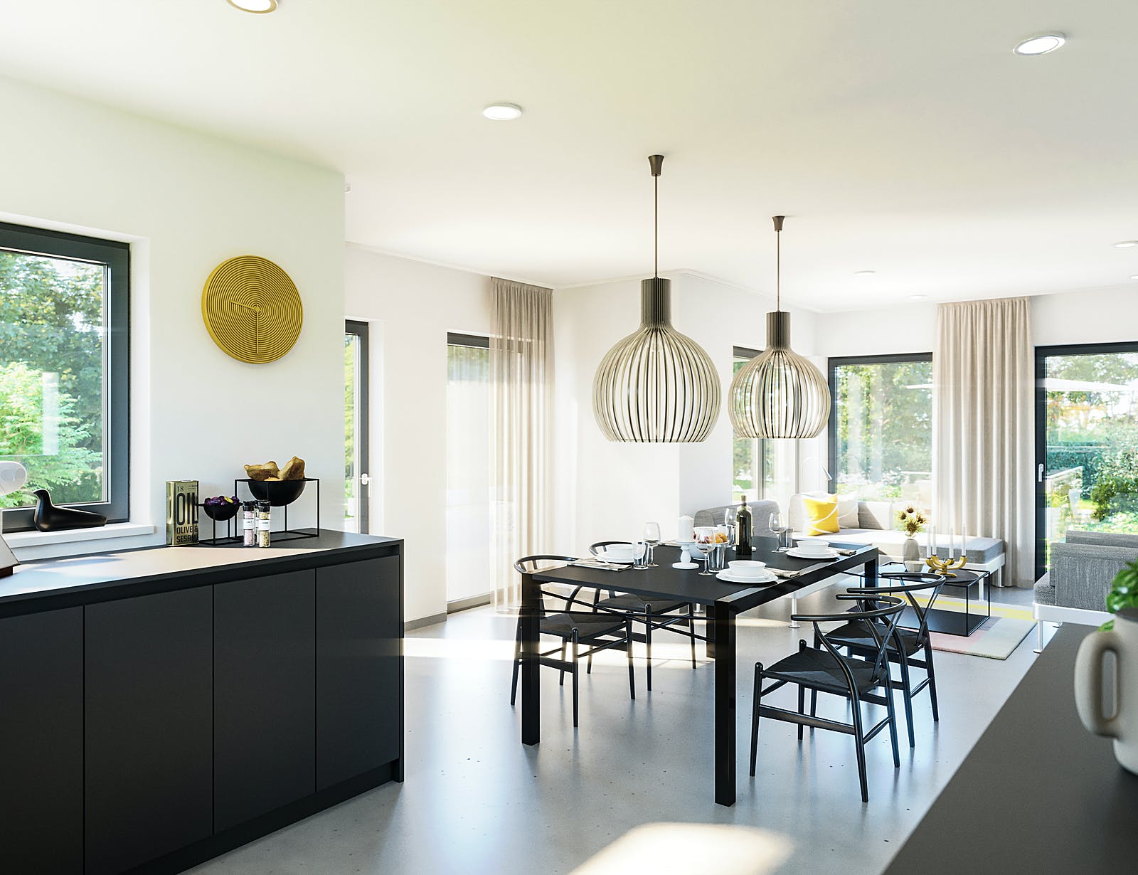 Fertighaus Sensation-E-133 E6 von SCHWABENHAUS Schlüsselfertig ab 354241€, Satteldach-Klassiker Innenansicht 1