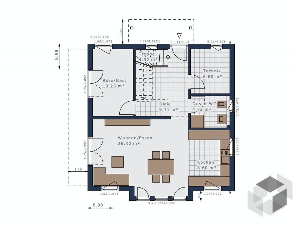 Sensation-E-133 E4 von Schwabenhaus Grundriss