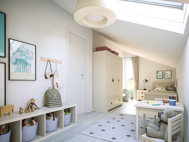 Fertighaus SmartSpace Doppelhäuser von SCHWABENHAUS Schlüsselfertig ab 304855€, Satteldach-Klassiker Außenansicht 7